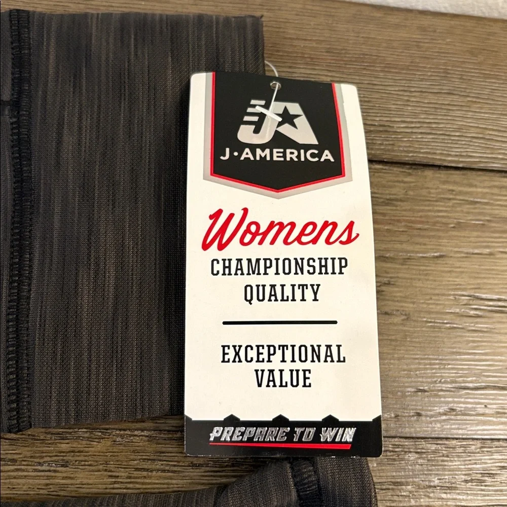 NWT [J America] Courtside Poly Fleece 1/4 Zip Pullover Black/Cement Women’s XL - Picture 8 of 10